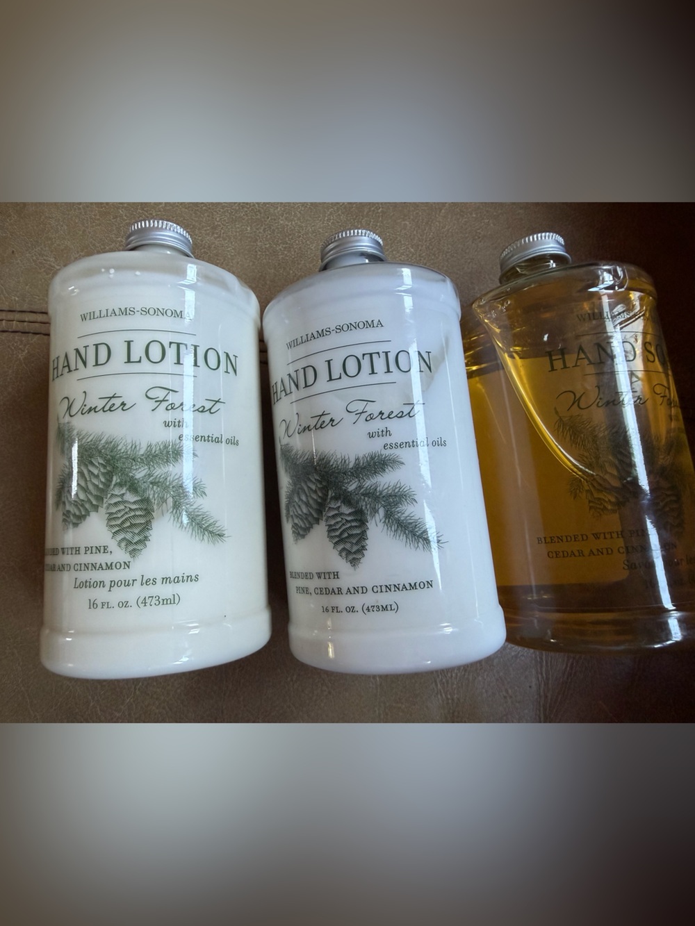 Williams & Sonoma Winter Forest Hand Lotion & Soap NEW